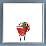 Limited Edition Cocktail Portrait: Bloody Geisha framed image