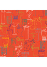 Cocktail Party Pocket Square full pattern