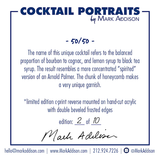 Limited Edition Cocktail Portrait: 50/50 signature plate