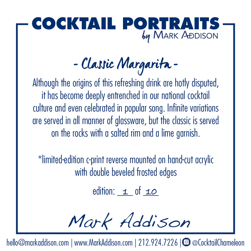 Limited Edition Cocktail Portrait: Classic Margarita signature plate