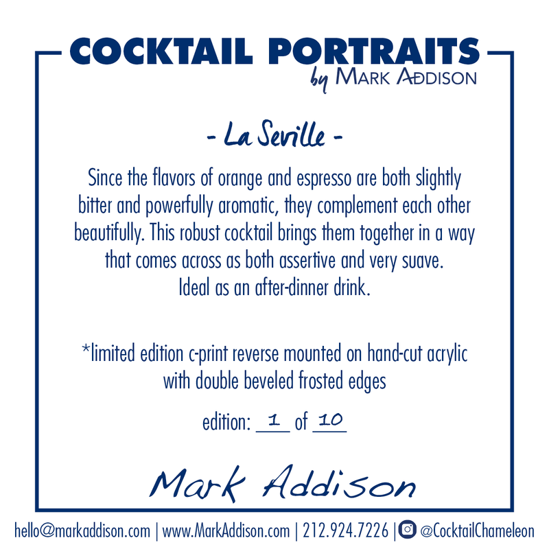 Limited Edition Cocktail Portrait: La Seville signature plate