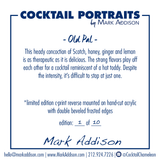 Limited Edition Cocktail Portrait: Old Pal signature plate