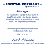 Limited Edition Cocktail Portrait: Poison Apple signature plate