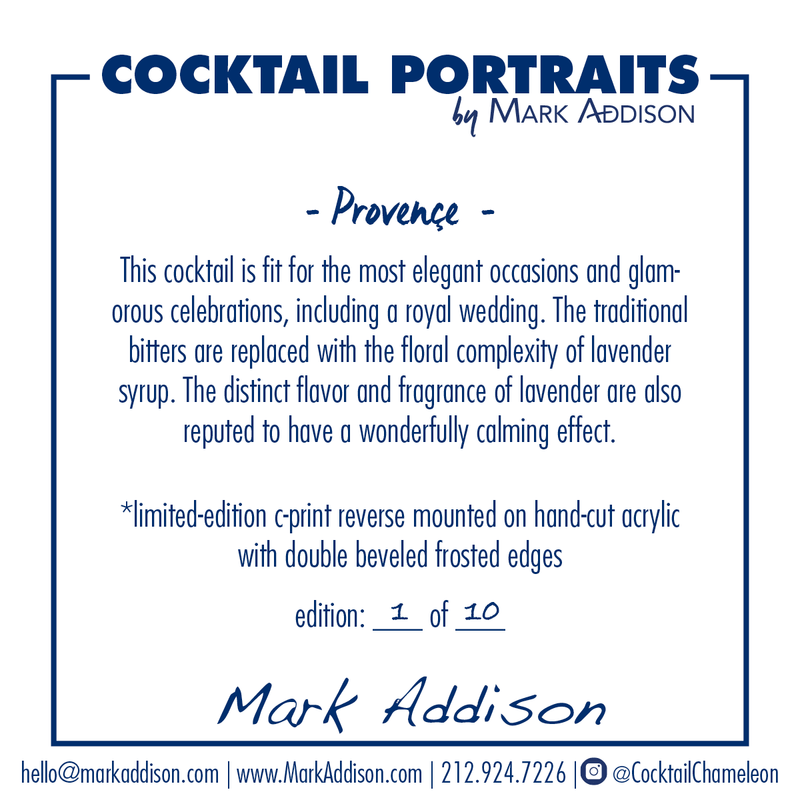 Limited Edition Cocktail Portrait: Provence signature plate