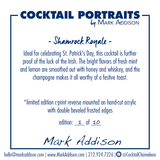 Limited Edition Cocktail Portrait: Shamrock Royal signature plate