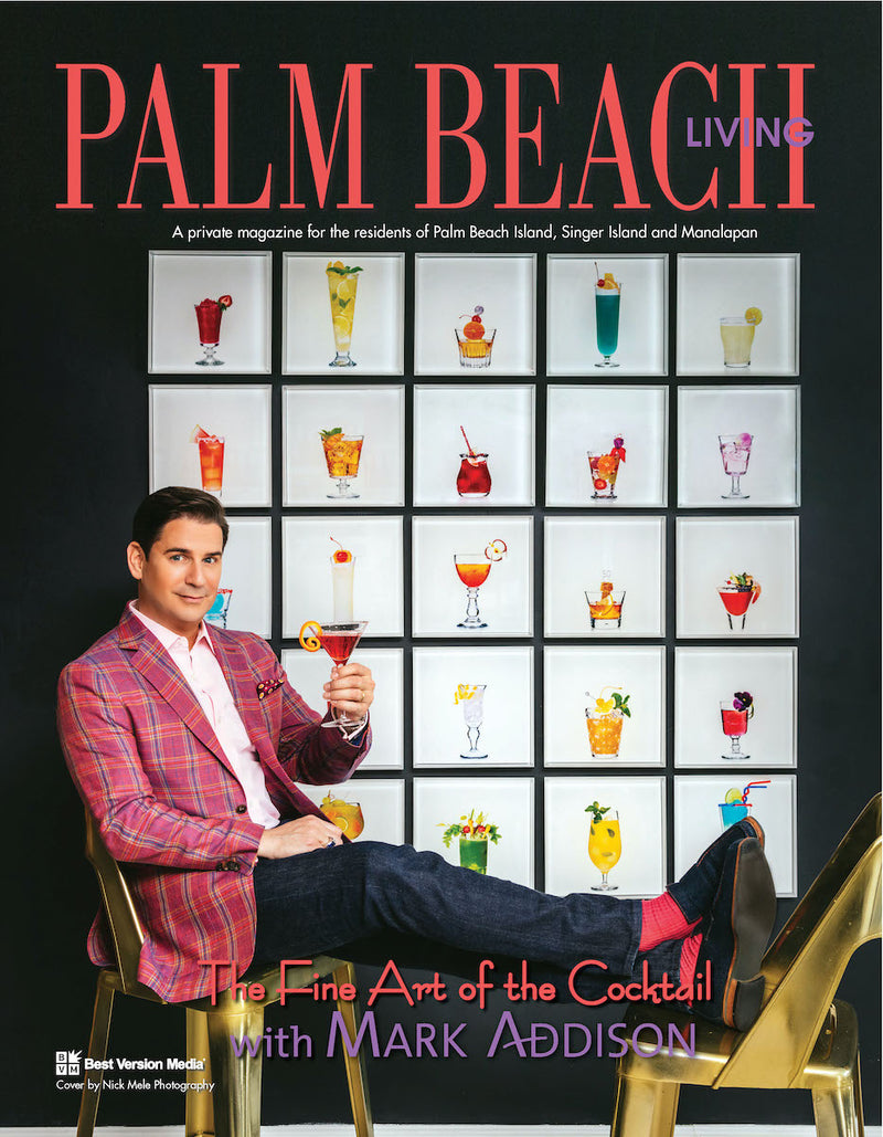 Mark Addison on the cover of Palm Beach Living