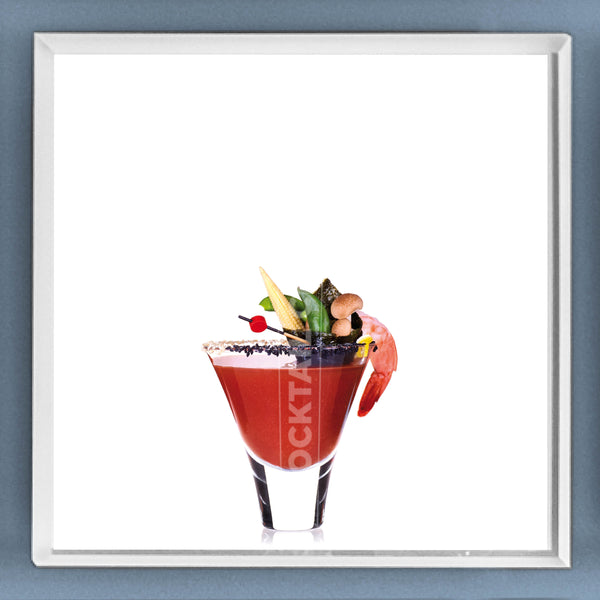 Limited Edition Cocktail Portrait: Bloody Geisha framed image