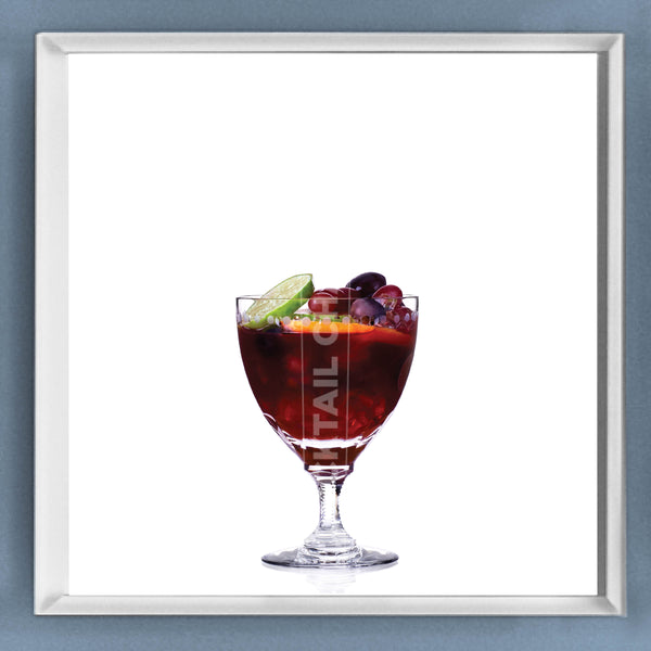 Limited Edition Cocktail Portrait: Porto Punch framed image