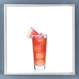 Limited Edition Cocktail Portrait: Watermelon Margarita framed image